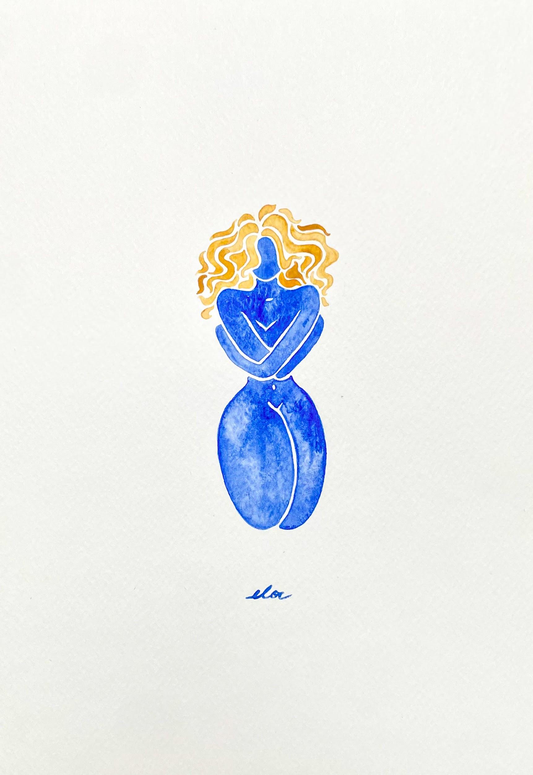 Femme en bleu — ELOR