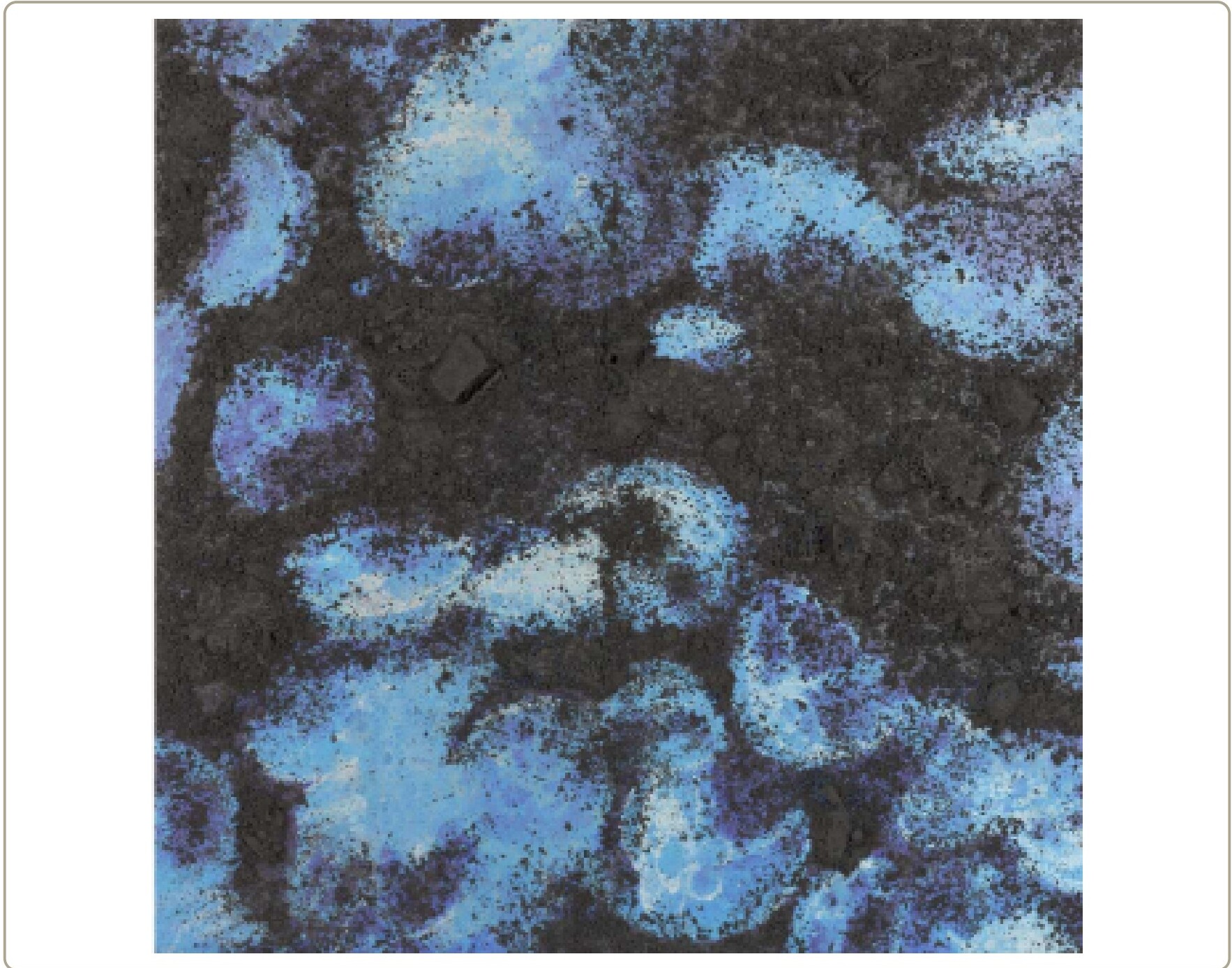 Blue Black Square #1 — Yasmina Alaoui