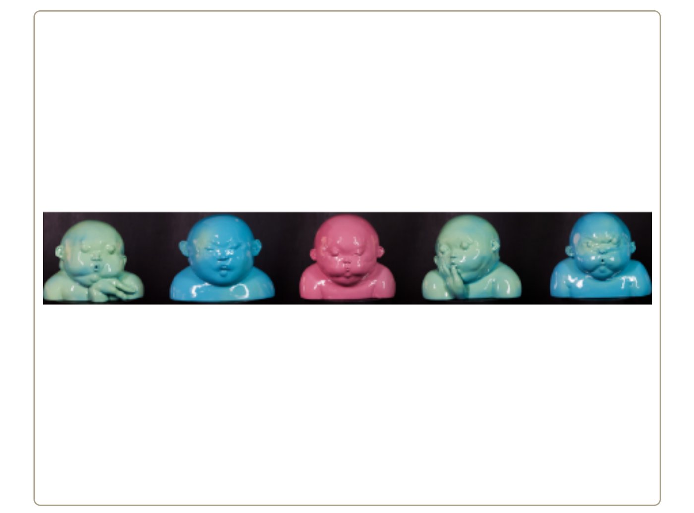 Portrait — set of 5 sculptures — Pijie Yan